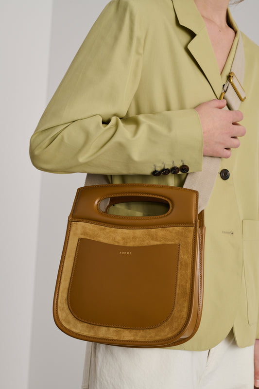 Sac Cheri - Camel/Ocre - Cuir - Femme