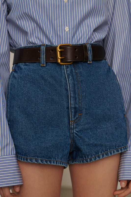 Short Cleo - Bleu - Coton - Femme