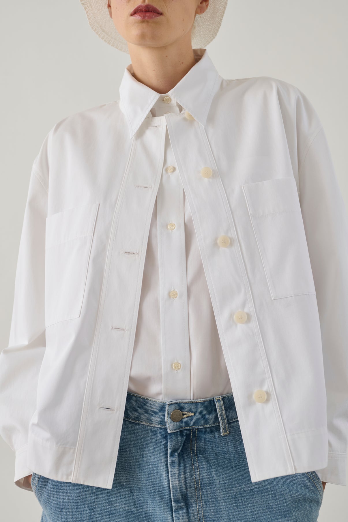 Chemise Hortense - Blanc - Coton - Femme vue 4