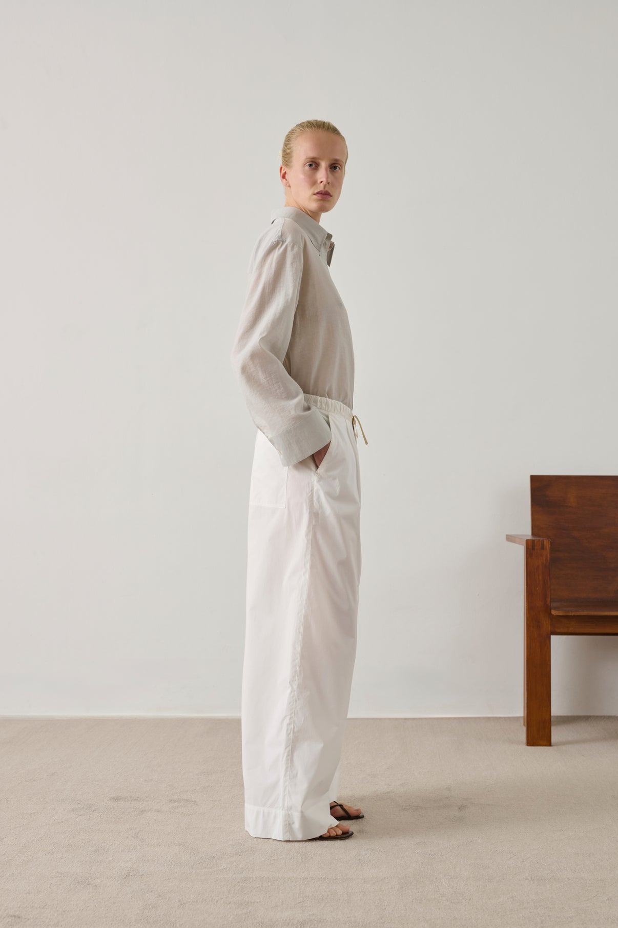 Blouse Izumi - Gris Clair - Femme vue 3