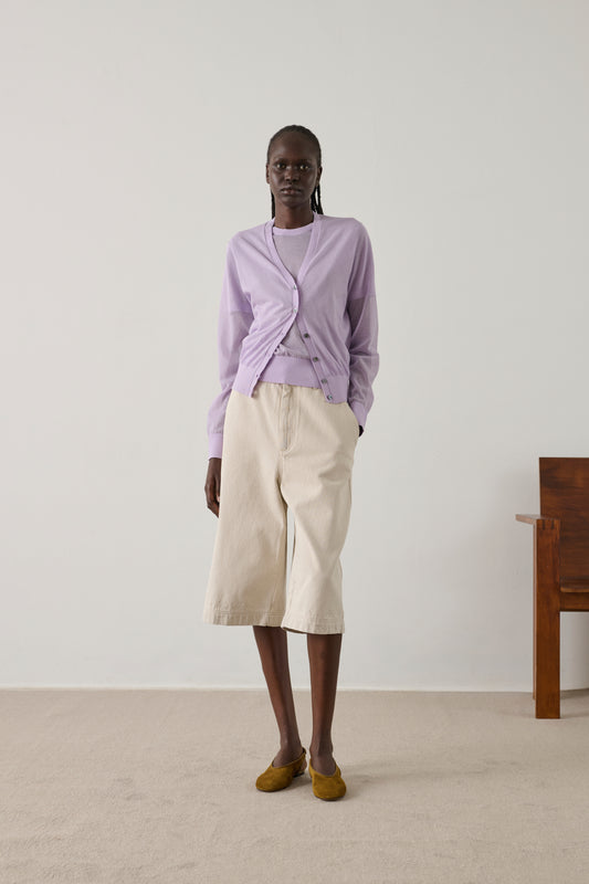 Bermuda Francis - Blanc Grès - Coton - Femme