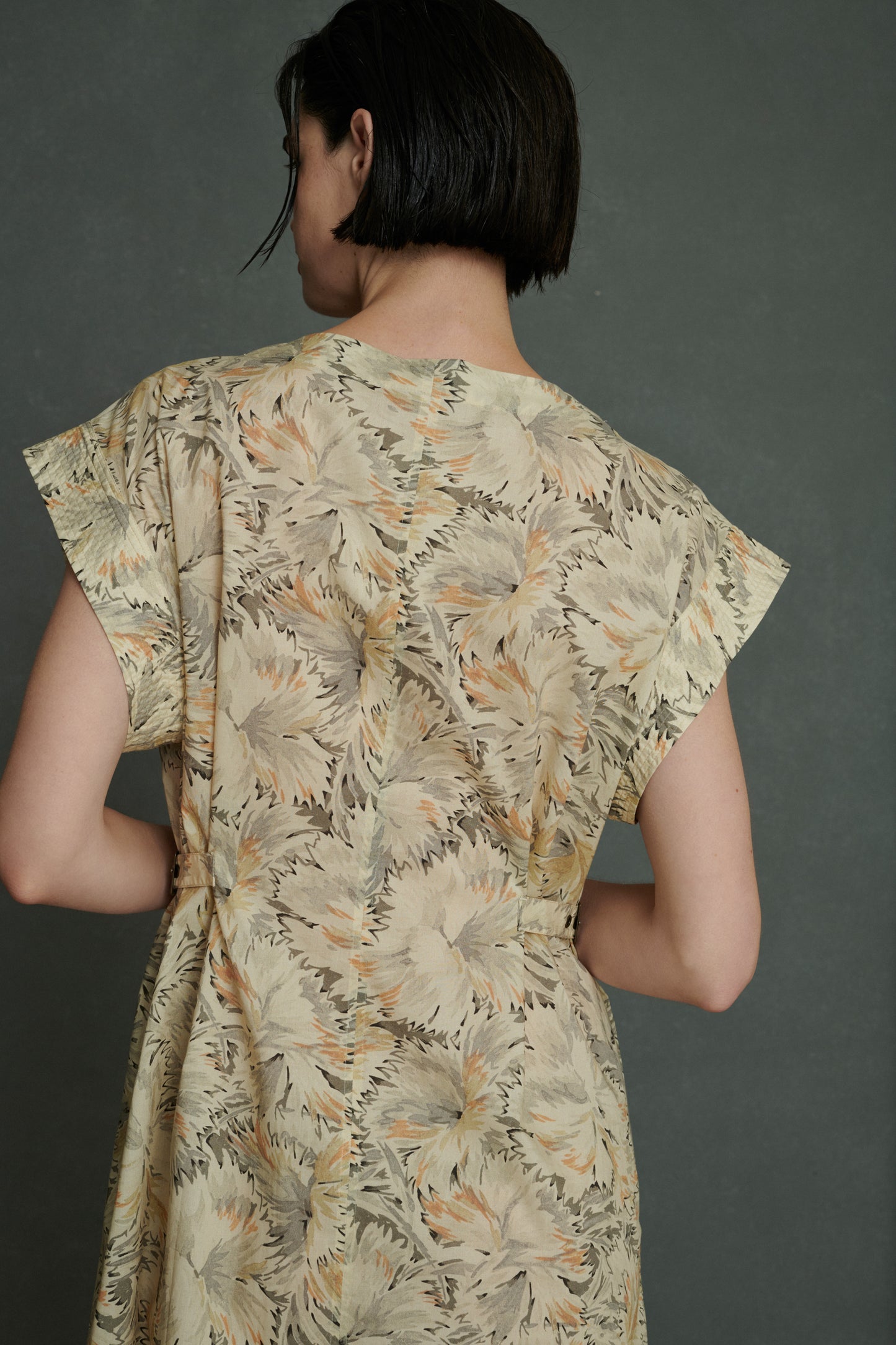 Robe Alba - Beige/Gris - Coton - Femme