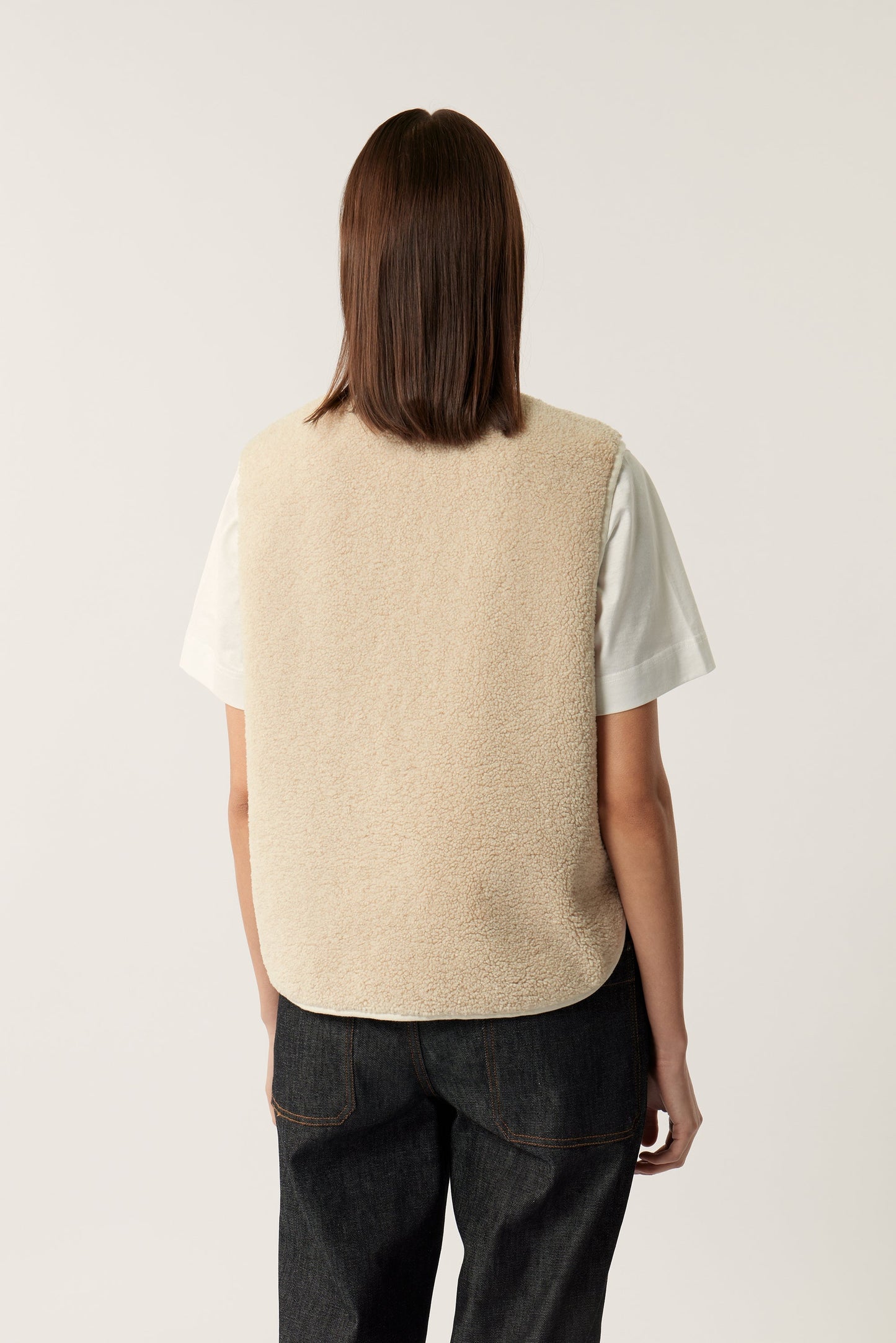 FUSIL OFF-WHITE SLEEVELESS WAISTCOAT