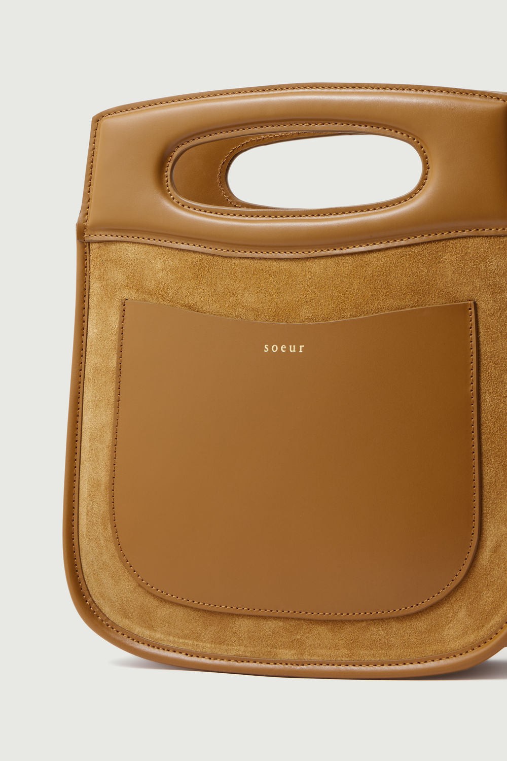 Sac Cheri - Camel/Ocre - Cuir - Femme vue 5